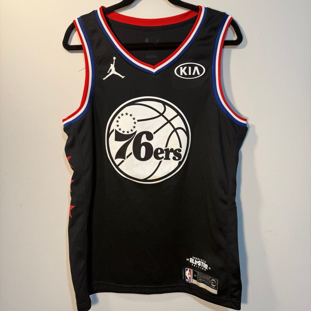 Philadelphia 76ers Jordan 2019 NBA All-Star Basketball Jersey Joel Embiid, Sz L